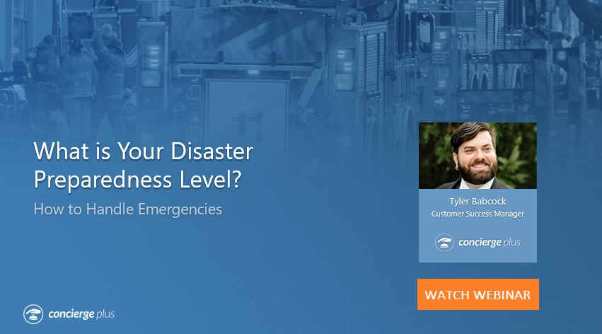 How to handle emergencies webinar Concierge Plus 1